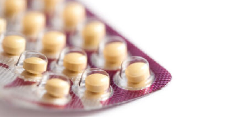 contraception pills in packaging