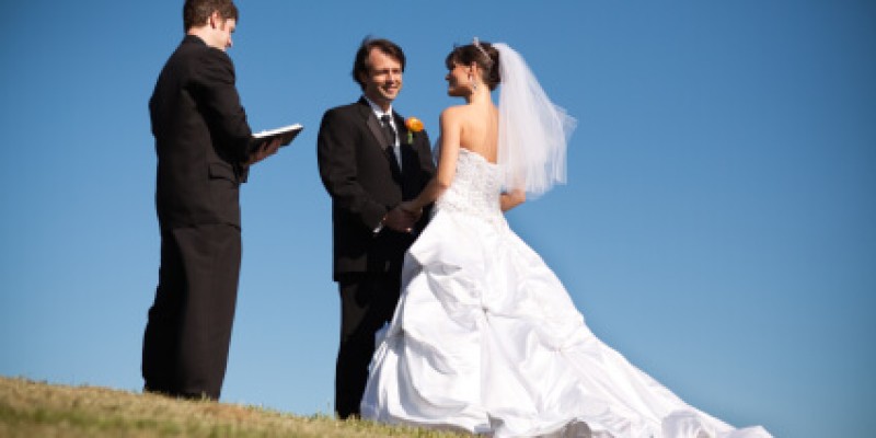 It is possible to get ordained online through the Universal Life Church in a matter of minutes, allowing you to legally officiate a wedding.