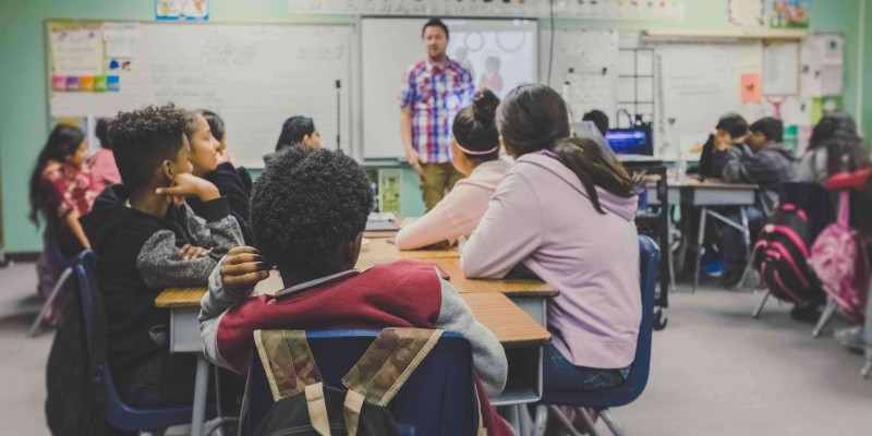Students in a classroom