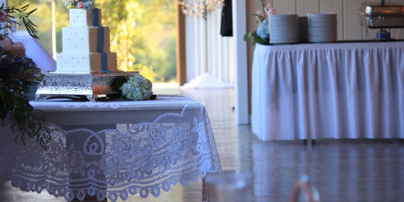 Wedding cake at a marriage ceremony