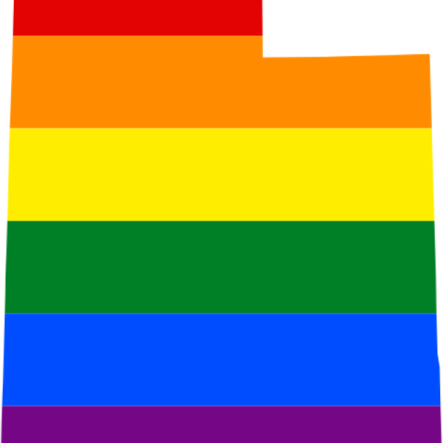 LGBTQ flag over Utah