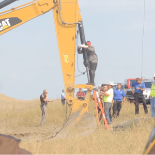 Protestors at the North Dakota Pipeline