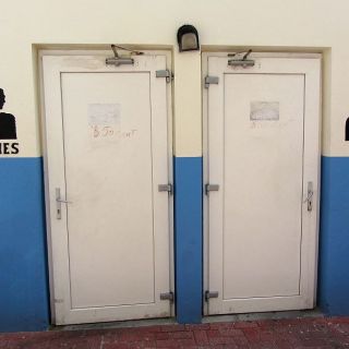 A public restroom